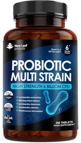 Bio-Cultures Supplements Multi Strain Acidophilus 360 Tablets High Strength - Digestive & Gut Health Supplements Lactobacillus Natural Cultures for Gut Health - Vegan, GMO-Free, Gluten-Free, UK Made