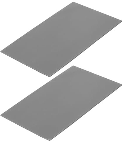 sourcing map 2 Pack Thermal Pad 4.0W/m.K Insulated Heat Resistant High Temperature Resistant Silicone Cooling Pads 150x120x1mm for Laptop Computer Radiator, Grey