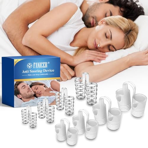 8 PCS Schnarchstopper, Anti Schnarch Nasenclip,Anti Schnarch Nasenspreizer,Wiederverwendbares Anti Schnarch,Extra Halt für bessere Schlafqualität, besser Atmen bei verstopfter Nase