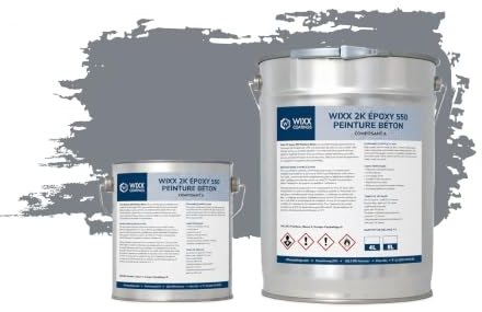 Wixx 2K Époxy 550 Peinture Béton - RAL 7046 | Telegrays 2-10L