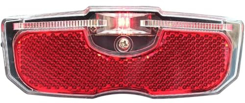 Pesoncarl Cykel baklykta 2 x 5 x 1 LED cykelreflektorer lätt bakljus säkerhetsvarning reflekterande bakljus batteridrivna lampor för nattridning, inget batteri, sport