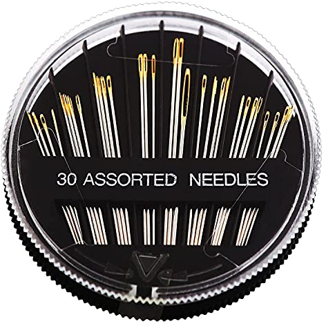 Nähnadeln Handnadeln, 30 Nähen Nadeln, Stopfnadeln Handnähnadeln, Sticknadeln, inklusive aller zum Handnähen benötigten Längen (3,1cm-5,1cm)