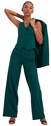 TRENDYOL Frau Hoher Bund Wide Leg Wide Leg Hose, 34