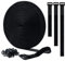 Ainiv Bridas Reutilizables de 10m con 50 Hebillas, 1 Rollo Bridas para Cables, Sujeta Cables Correas Corte Libre, Gancho y Bucle Organizador Cables Multiusos para Oficina, Hogar (10m x 2cm, Negro)