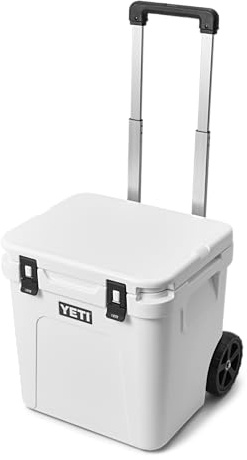 YETI Roadie 48 Wheeled Cool Box, Insulated Hard Cooler, White