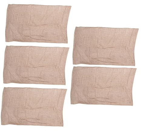 PRETYZOOM 5pièces De Rangement Jute Tissés pour Fruits Et Légumes Poches Multi-fonctionnelles pour Stockage De Grains Et Produits