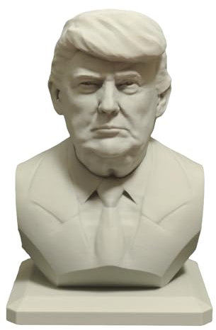 Womeet Busto Donald Trump, Statua del Presidente 1/8 Modello di Stampa 3D, Figurina Decorativa da Scrivania, Regalo Politico 10CM, Make America Great Again