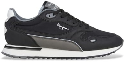 Pepe Jeans Bexley South M - Tenis para Hombre, Color Negro (Negro), Talla 42, Black, 43 EU
