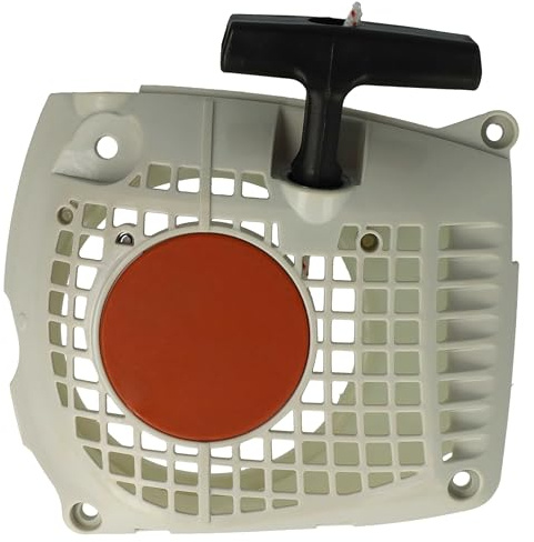 vhbw Seilzugstarter kompatibel mit Stihl MS 231, MS 251, MS 231C, MS 251C Motorsäge - Starter, 15,6 x 15,4 x 3,7 cm, Rot, Schwarz, Weiß