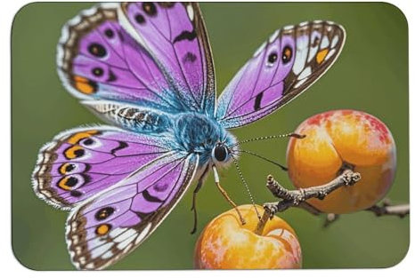 NQHJT Badematte, rutschfest, wasserabsorbierend, schnell trocknend, für drinnen und draußen, Lila / Pflaume