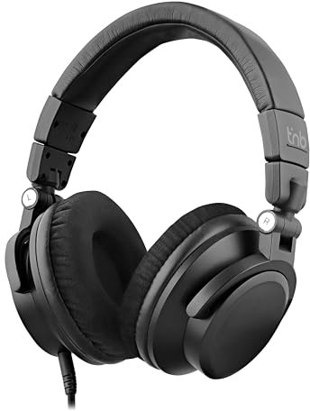 T'nB - Casque Filaire Monitoring Studio, Super englobant, Pads rotatifs, Mousses en Velours - Noir