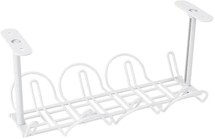 Bandeja Portacables Bajo La Mesa Bandeja de gestión de cables de escritorio, soporte for colgar debajo de la Mesa, estante de almacenamiento de regleta for oficinas, organizador de cables for sala de