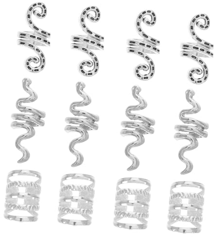 MOTHNUR 20piezas Joyería para Trenzas y Dreadlocks Accesorios De Pelo Perlas De Joyería para Dreadlocks y Trenzas Adornos Modernos y Elegantes para Eventos y Fiestas