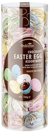 DelConte Easter Eggs 700g Chocolate Assortment – Mini Chocolate Eggs for Easter Egg Hunt, Basket Fillers, Easter Gifts & Family Sharing