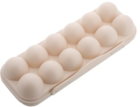 HONITANO Contenitore per Uova da Frigorifero con Coperchio Ribalta Organizer Impilabile per Uova Fresche Scatola Resistente per Conservazione Ordinata in Cucina e Frigo Riutilizzabile