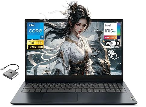 Lenovo IdeaPad Touchscreen Business Laptop Win11 Pro, 10-Core Intel Core i5(Beat i7-1255U) 16GB RAM 512GB SSD, Long Battery Life WiFi 6 15.6 FHD for Student Office Professional w/GM Accessory