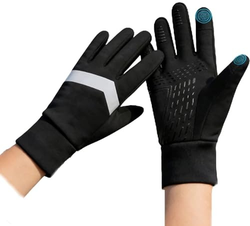 Homefantasy Gants Chauds d'hiver pour Enfants,Gants De Sport Imperméables Et Antidérapants pour Écran Tactile，en Polaire Chaude,pour Les Sports De Plein Air, La Course, L'Équitation