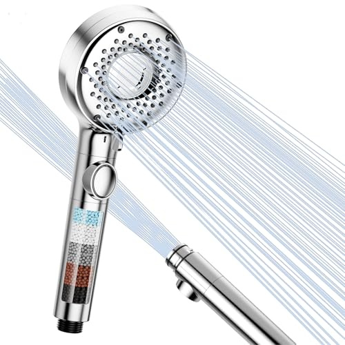 Luxear Pommeau de Douche Haute Pression avec Technologie Microbulles