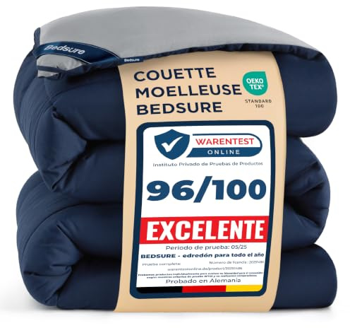 BEDSURE Täcke 200 x 200 året runt‑täcke – täcke utan överdrag 200 x 200 cm