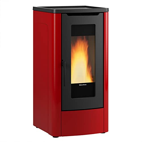 Extraflame 1285550 Dahiana Plus VFS Pelletofen Stahl Bordeaux/A+