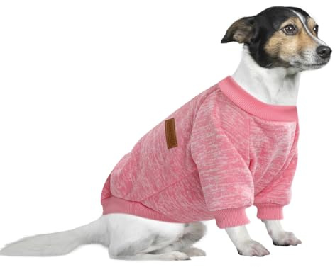 HuaLiSiJi 5XL Jersey Perro Grande Sudadera para Perro Grande Ropa para Perros Grandes,Cálido y Ligero, Textura Suave, Fácil de Poner y Quitar y Color Brillante (5XL, Rosa)