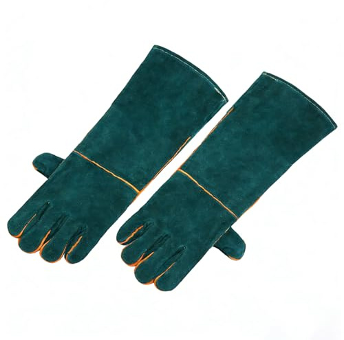 KOXXIAMOQ 1 Paar Schnittschutzhandschuhe, 40 cm Bissfeste Handschuhe Schnittfeste Handschuhe, Stichfeste Handschuhe für den Ganzen Arm, zum Baden, Gärtnern, Umgang mit Tieren, Hunde, Katzen, Vögel