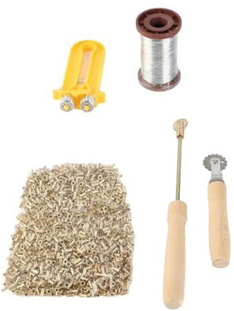 HPAKIGS Kit d'outils de démarrage pour l'apiculture |Encastrable et tendeur de Fils avec œillets en cuivre et Fils de Fer |Fournitures apicoles durables pour débutants/Amateurs/Pros
