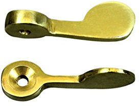 Miniatur Vorreiber Messing poliert Länge 32mm gerade Form (Mengenauswahl möglich) (2)