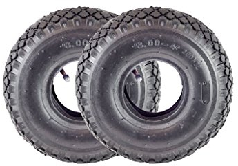 2 x HSM Set Sackkarren Schlauch Sackkarrenrad Ersatz Rad Reifen Luftrad mit Mantel 3.00-4/300-4