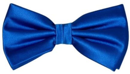 OUTLETISSIMO® PAPILLON RASO SLIM SOTTILE CRAVATTINO FARFALLINO FARFALLA UOMO DONNA BLU ELETTRICO