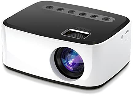 Full HD 1080P Mini Videoprojecteur Portable Home Cinéma Fonction Zoom Movie Projecteur LED Compatible Smartphones, Disques U, Ordinateurs,DVD,Écouteurs,Chaînes Stéréo,Etc,Noir