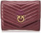 Pinko Compact Wallet M Sheep Nappa C, Accessori da Viaggio-Portafogli Donna, RYNQ_Rosso/Viola/Rosa-Antique Gold, U