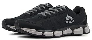 RBX Active Herren Airy Mesh Athletic Sneaker, leichter Lauf-Trainingsschuh, Schwarz V2, 43 EU
