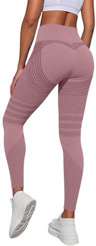 Anti Cellulite Leggings Damen High Waist Elastische Sporthose Lang Blickdicht Kompressions Yogahose, Po Push-up Hose, Shape Fitness Hose für Gym Sport Yoga