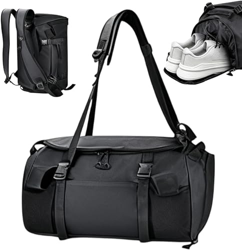 Borsone sportivo – 40 x 30 x 25 cm, borsone da palestra, borsa separazione per asciutto e bagnato, grande capacità, borse per viaggi di lavoro, ospedale, fitness, allenamento, boxe, pilates, vestiti e