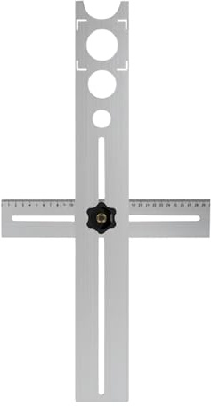 tileDrilling Guide – 60x30cm, Adjustable Stainless Steel Measuring Template, Precision Punch Tool, Streamlined Installation Process | Marble Punching Tool, Ceramic, Wood, Glass, Floor, Tile