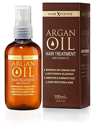 Hair Xpertise Moroccan Argan Oil- Treatment For Damaged Hair | Nourishes And Moisturises Dry Hair | Repairs, Smoothes And Brings Life To Your Hair! - For All Hair Types [Vegan 100ml