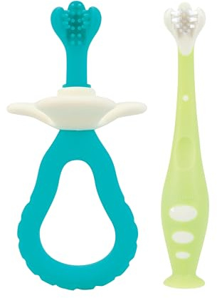 Dr. Talbot's 2 Piece Baby Toothbrush Training Set, 6+M, BPA Free