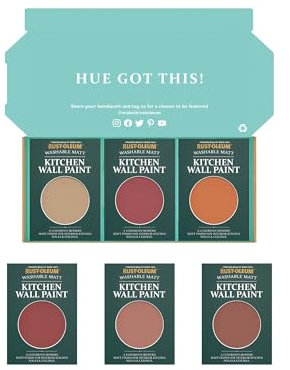 Rust-Oleum Kitchen Wall Paint in Matt Finish – Fiery Shades Tester Box