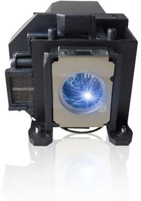Poxtedsr EL PLP57 Lampe de remplacement pour projecteur compatible avec Epson eb-440w eb-450w eb-450we eb-450wi eb-455w eb-455wi eb-460 eb-460e eb-460i eb-465i h318a h343a, avec boîtier