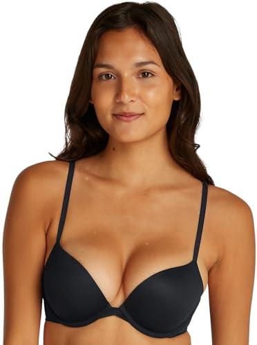 Calvin Klein Donna Reggiseno Scollato con Push-up, Nero (Black), 3B