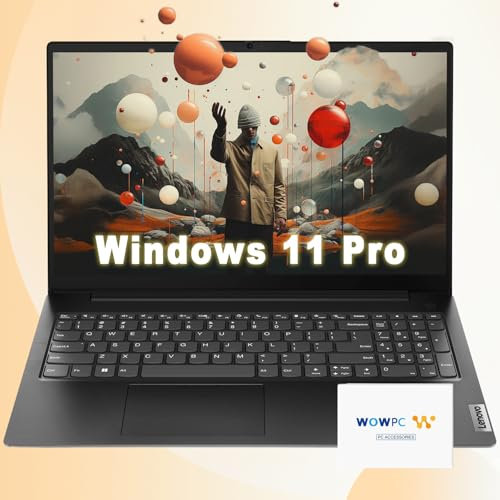 Lenovo Notebook aziendale V15 | Processore Intel a 4 core | FHD da 15,6 pollici (1920 x 1080) | RAM da 32 GB | SSD da 2 TB | Ethernet RJ-45 | durata militare | Windows 11 Pro | con memoria esterna