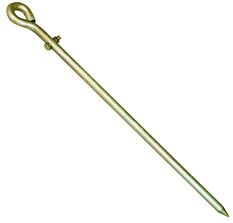 Giilayky Ground Rod, Ground Rod, Industrial Grade Steel Galvanized Copper Bonded Ground Rod, Excellent Tool -18 inch