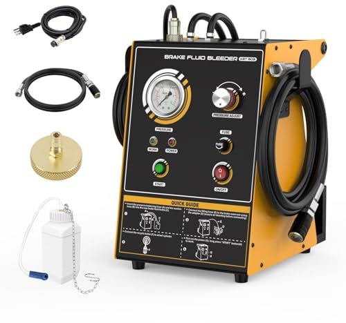 LUTIFIX AST603 bremsenentlüftungsgerät Auto Bremsenentlüfter 220 Ventlüftungsgerät Bremse Impuls-EIN-Knopf-Austausch, intelligente Flüssigkeitsstandsüberwachung, EIN-Personen-Bedienung