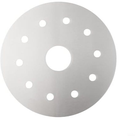Jonikuper Piastra per diffusore di calore, in acciaio inox, per fornelli a induzione, per pentole in vetro, adattatore con foglio magnetico per pentole (13,8 cm)