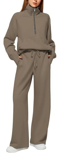 Chandal Mujer Completo Casual Ropa Deportiva Talla Grande Conjunto Deportivo Dos Piezas Invierno Otoño Abrigos Manga Larga Sudaderas Con Cremallera Y Pantalón Conjuntos Deportivos Running Pilates