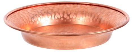 CORHAD Ciotola Decorativa in Rame Martellato a Mano 4,5 per Offerte Buddiste, Piatto Tibetano Multiuso per Salse, Intingoli e Portagioie, Accessorio Rituale per Altare e Arredamento