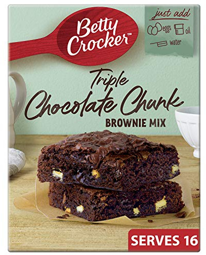 Betty Crocker Triple Chocolate Chunk Brownie Mix, 415g
