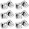 Set of 12 Silver Napkin Rings Set for Weddings, Home and Parties