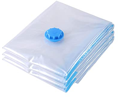 Pack of 3 Strong Vacuum Storage Space Savings Bags Reusable Space Saver Save 80% Storage Space Strong Vacuum Compressed Bags (70 x 100cm)